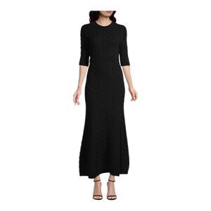 BROCK Collection Abito in Maglia Black Knit Dress Size Large NWT